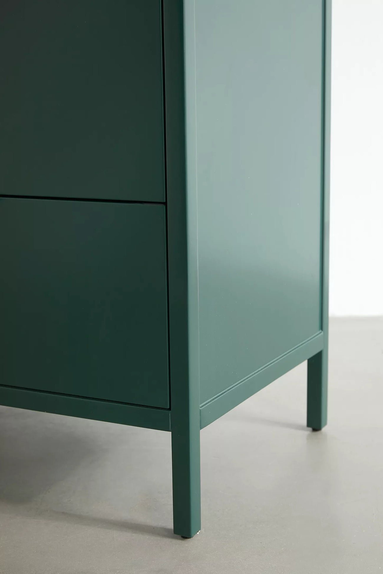 Kane Tall 4-Drawer Dresser - Dark Green