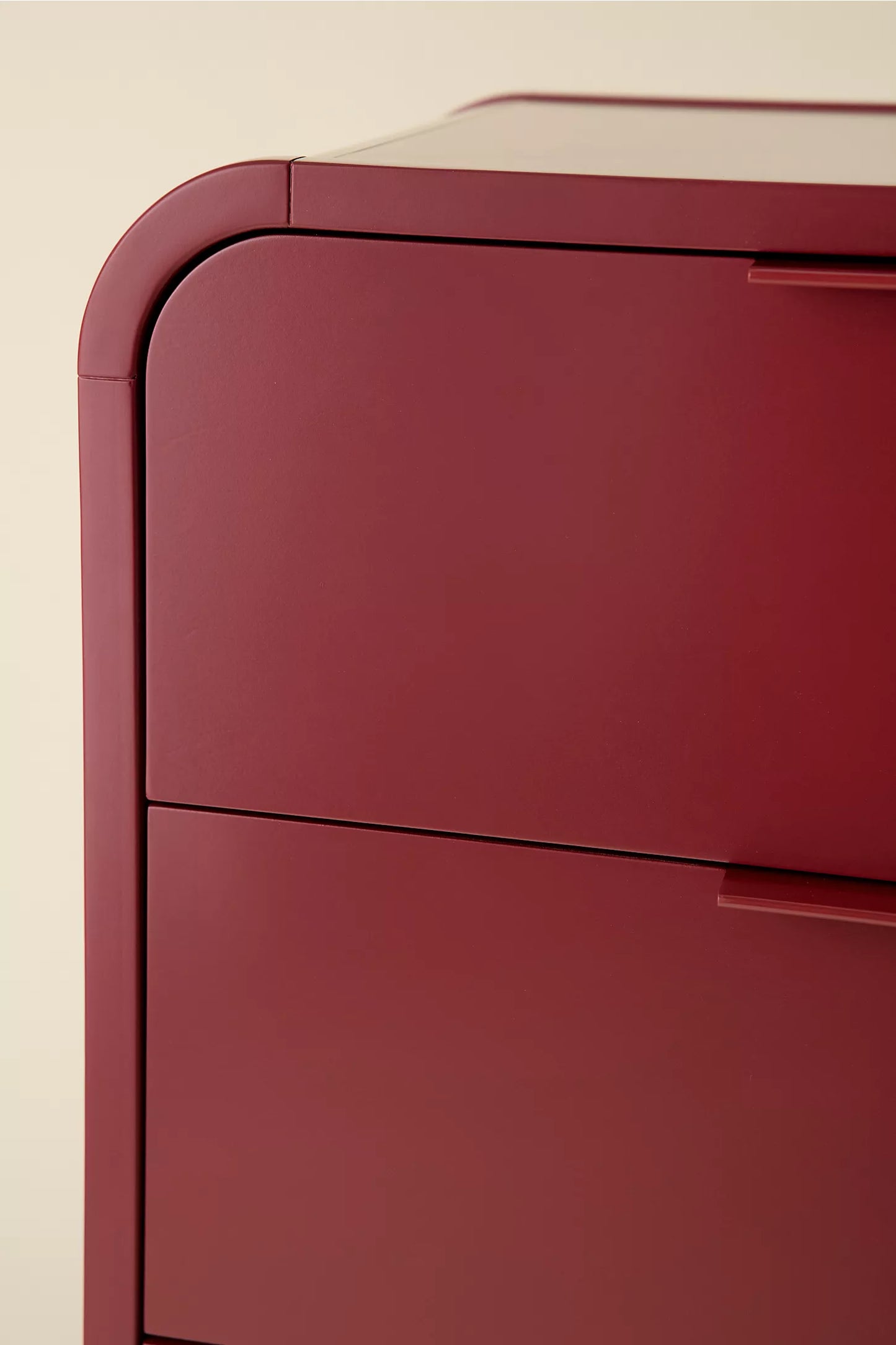 Kane Tall 4-Drawer Dresser -Maroon