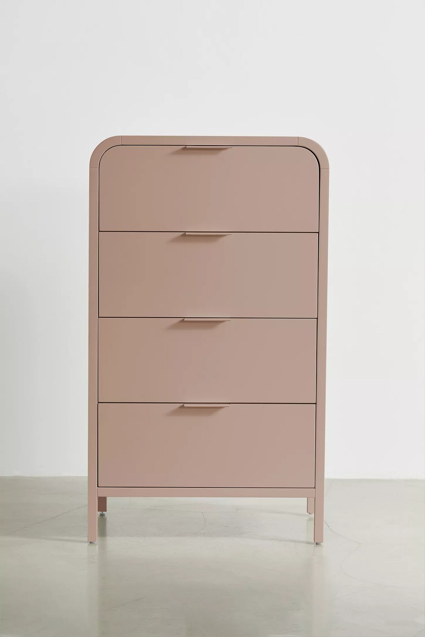 Kane Tall 4-Drawer Dresser -Rose