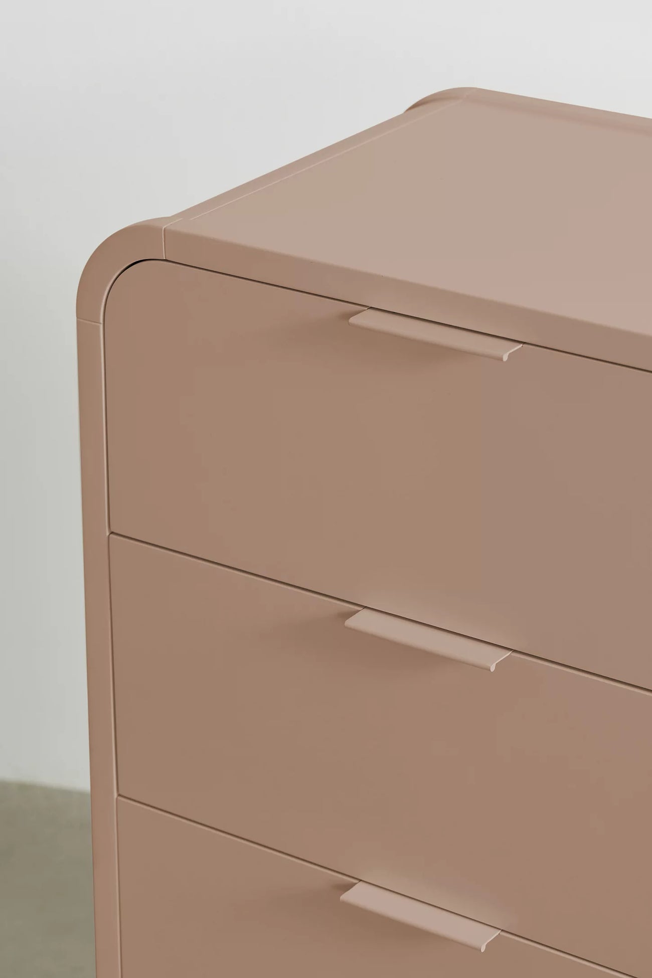Kane Tall 4-Drawer Dresser -Rose