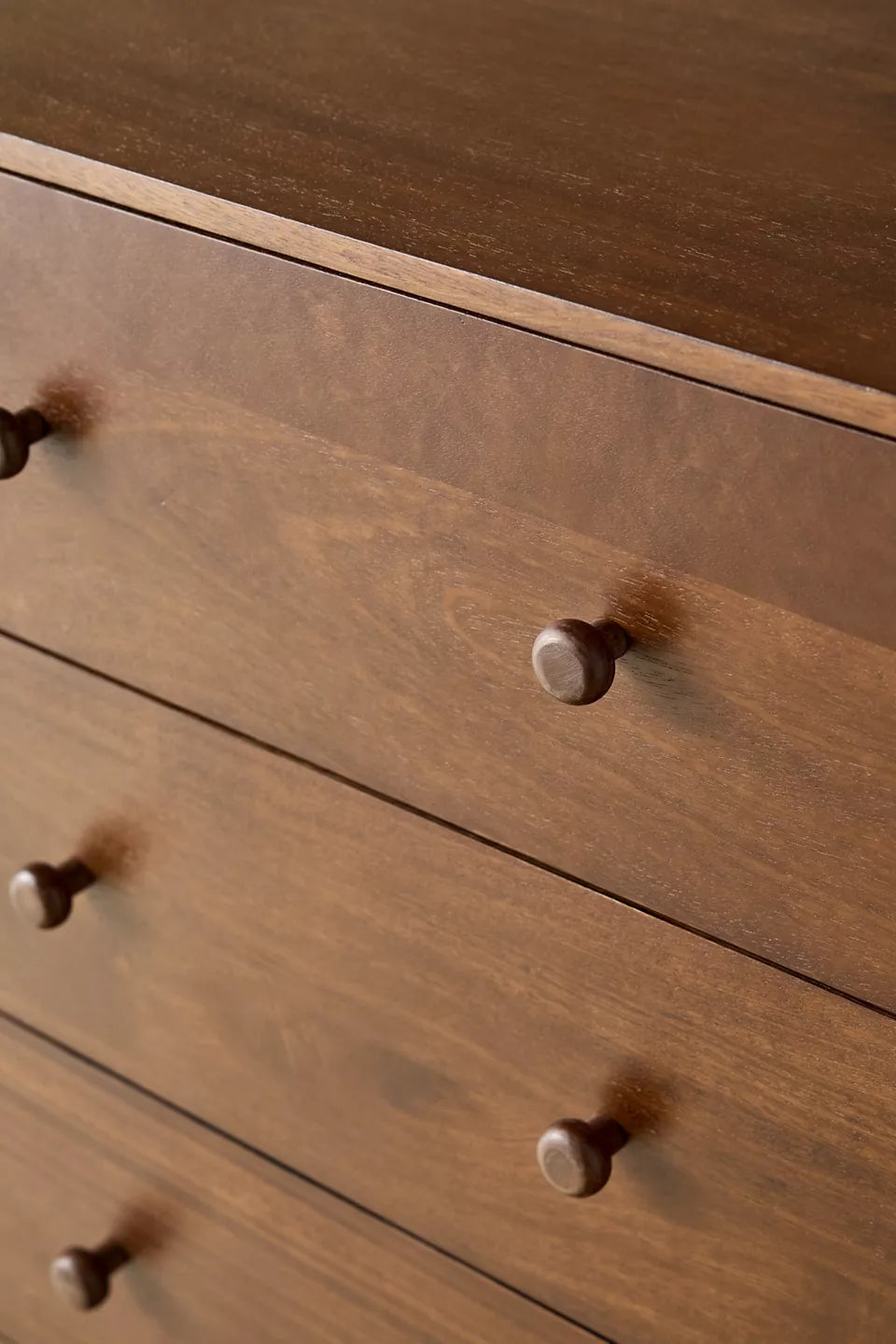 Clara 6-Drawer Wood Dresser - Walnut