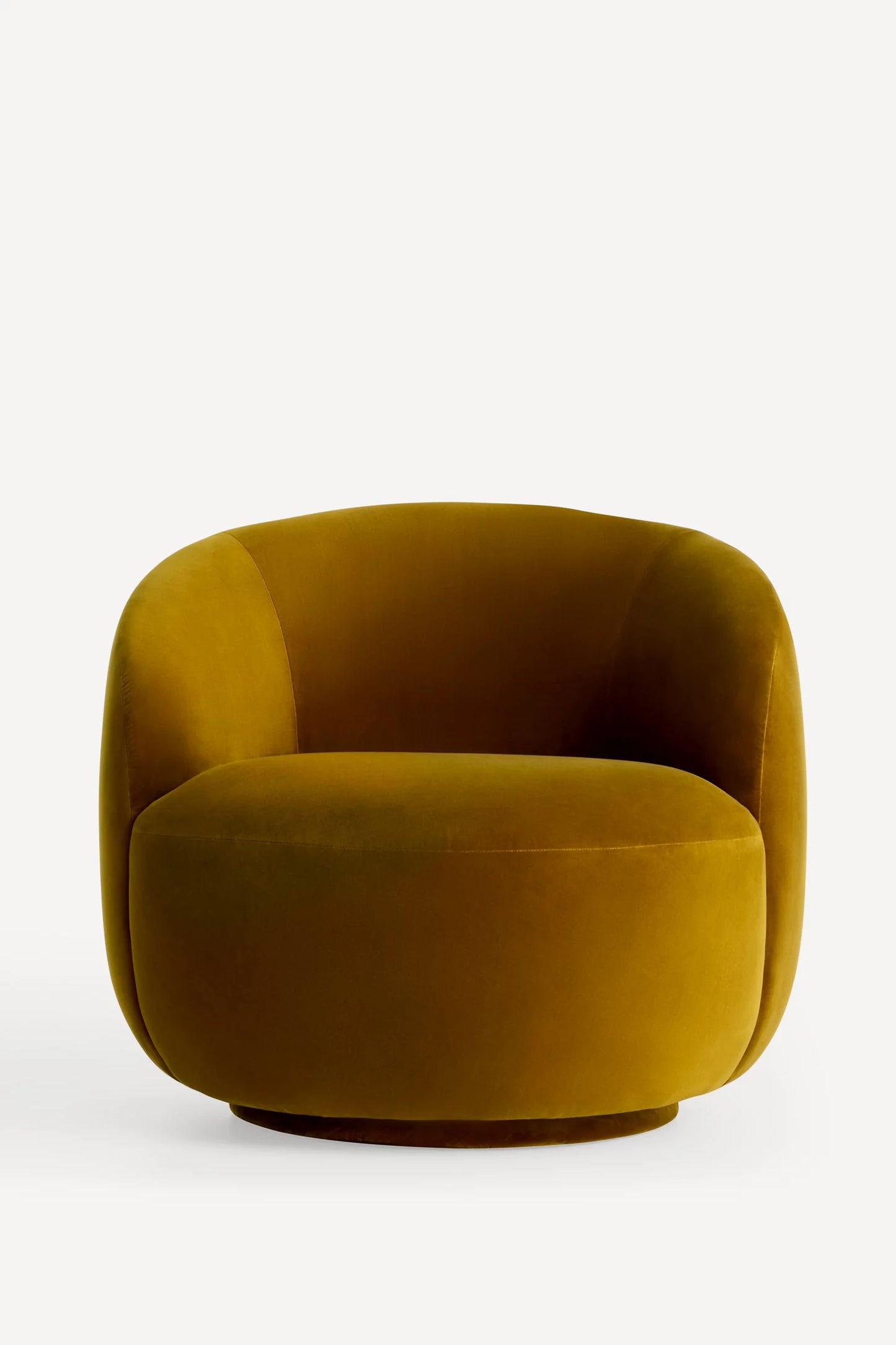 Cosette Velvet Swivel Chair Gold