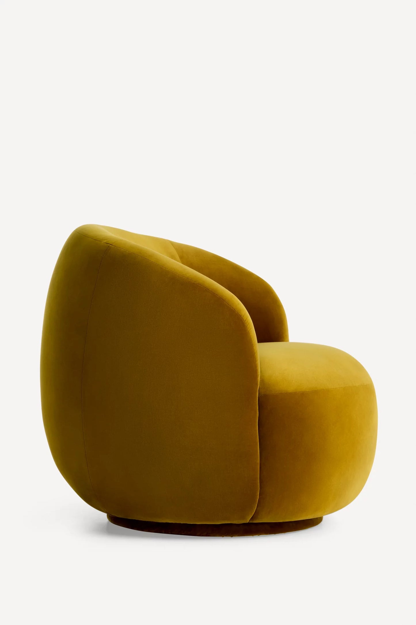 Cosette Velvet Swivel Chair Gold