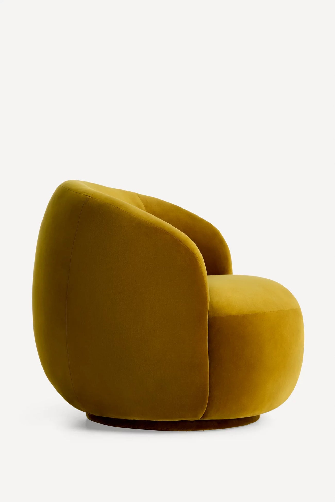 Cosette Velvet Swivel Chair Gold