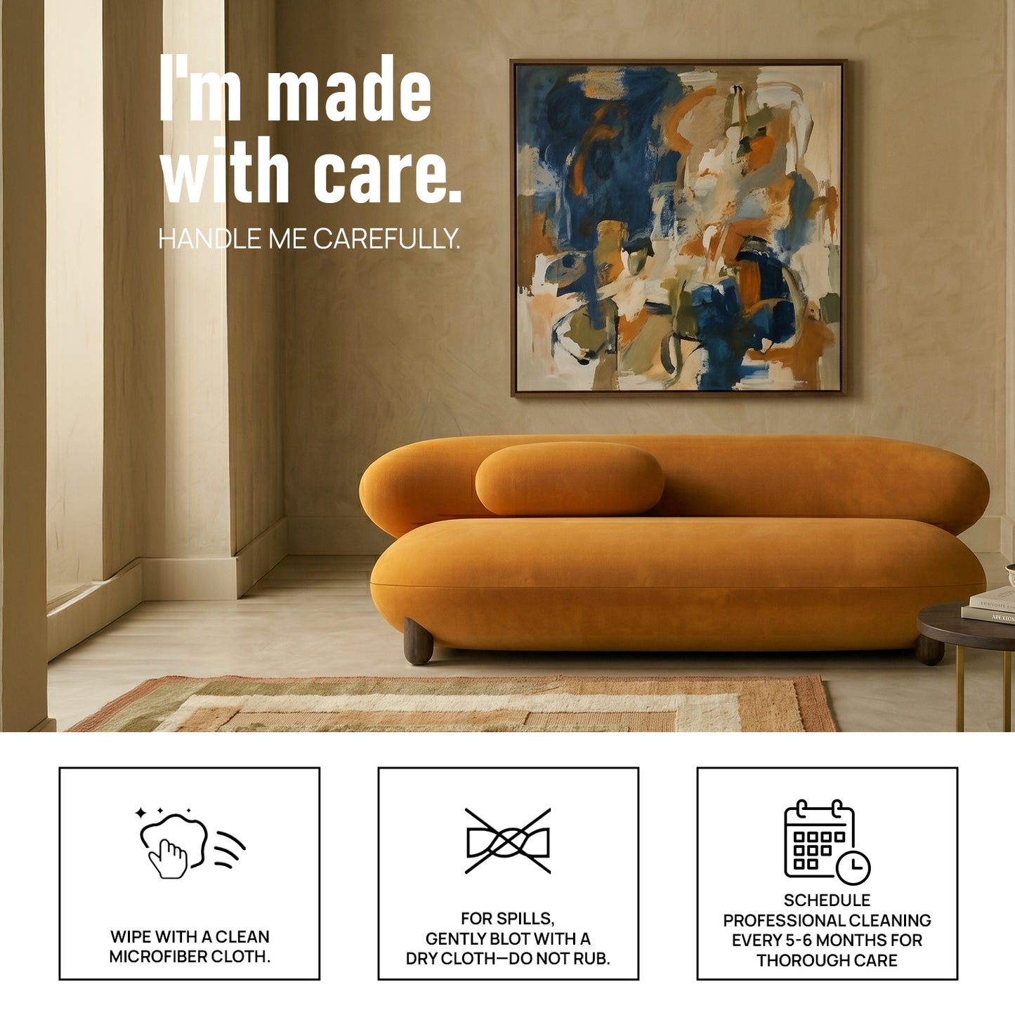 Cloura Softline Wine 3 - Seater Boucle Sofa