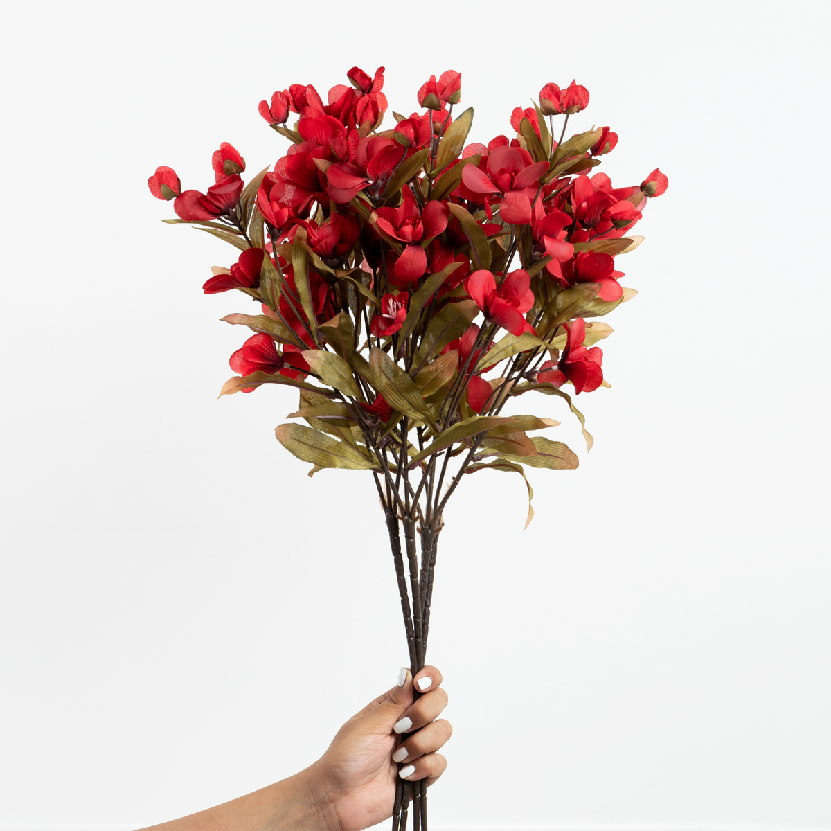 Artificial Flower Bougainvillea  - Red Bunch