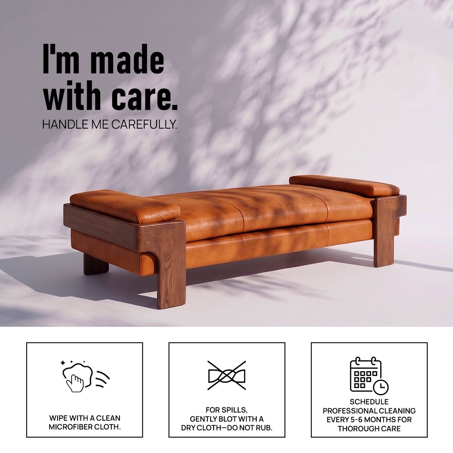 Valtorra Lounge Brown Leather Bench