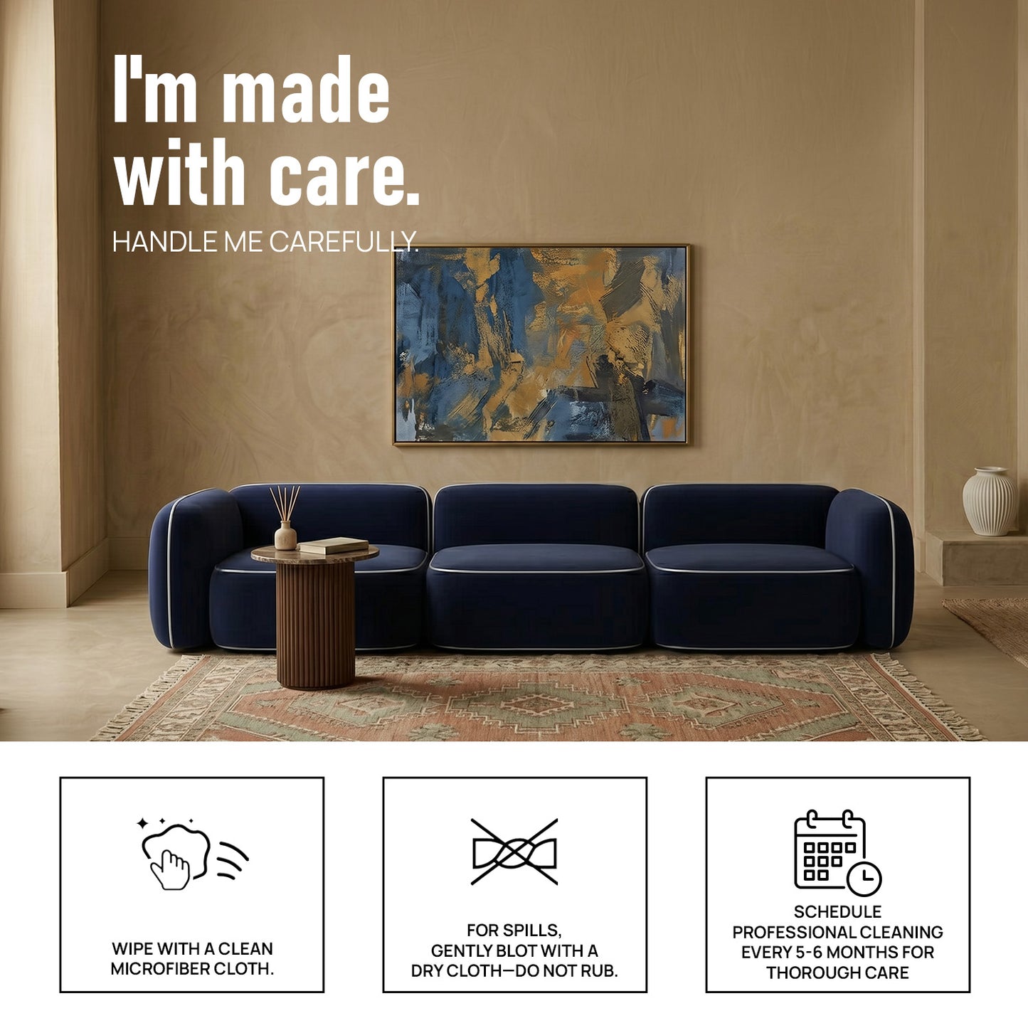 Verdex Modern Bottle Green 3 - Seater Velvet Sofa