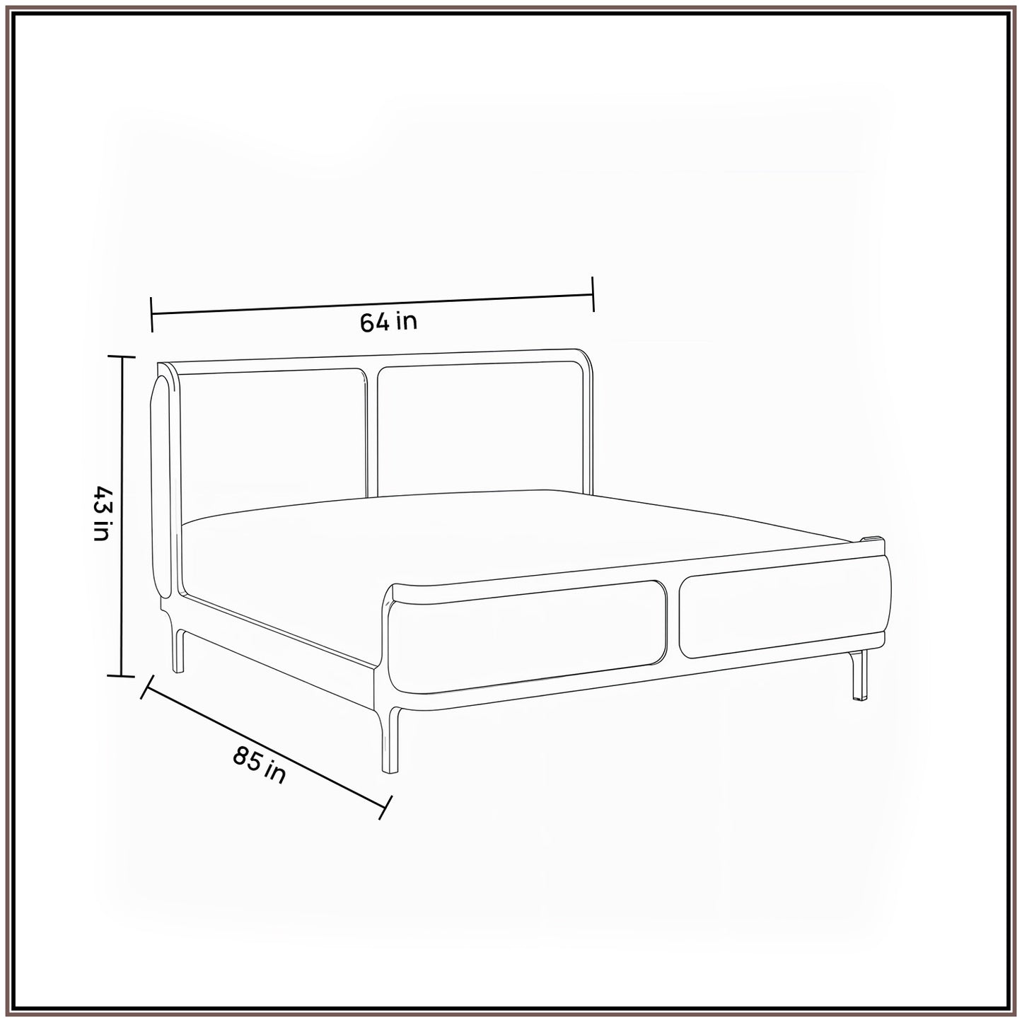 Valerio Duo-Panel Luxe Queen Size Bed in Antique Rose Velvet with Oak wood Frame & Hydraulic Storage