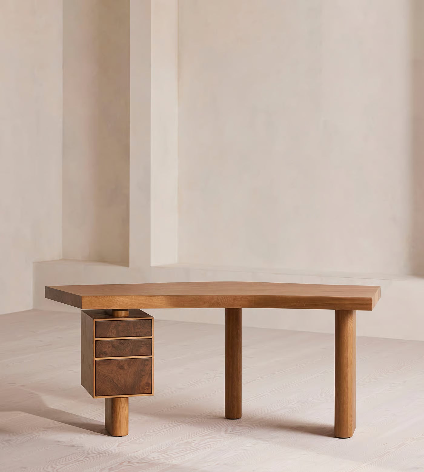 Arranmore Desk, Walnut Burl