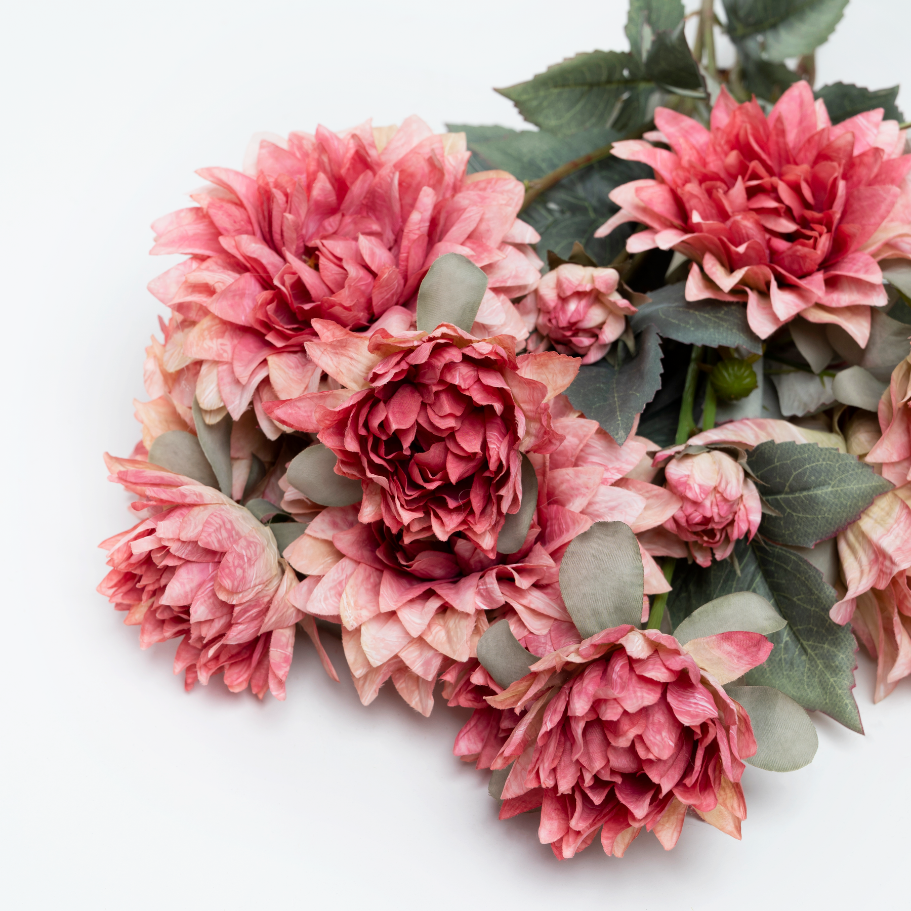 Artificial Flower Dahlia  - Pink Bunch
