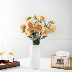 Artificial Flower Dahlia  - Cream Bunch