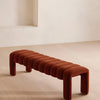 Willis Bench Velvet Velvet Rust