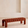 Willis Bench Velvet Velvet Rust