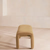 Willis Bench Velvet Velvet Camel