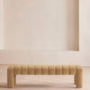 Willis Bench Velvet Velvet Camel