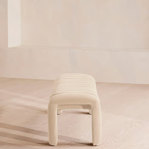 Willis Bench Velvet Velvet Porcelain