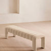 Willis Bench Velvet Velvet Porcelain