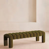Willis Bench Velvet Velvet Olive