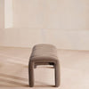 Willis Bench Velvet Velvet Taupe