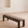 Willis Bench Velvet Velvet Taupe