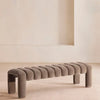 Willis Bench Velvet Velvet Taupe