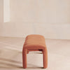 Willis Bench Velvet Velvet Antique Rose