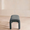 Willis Bench Velvet Velvet Grey Blue