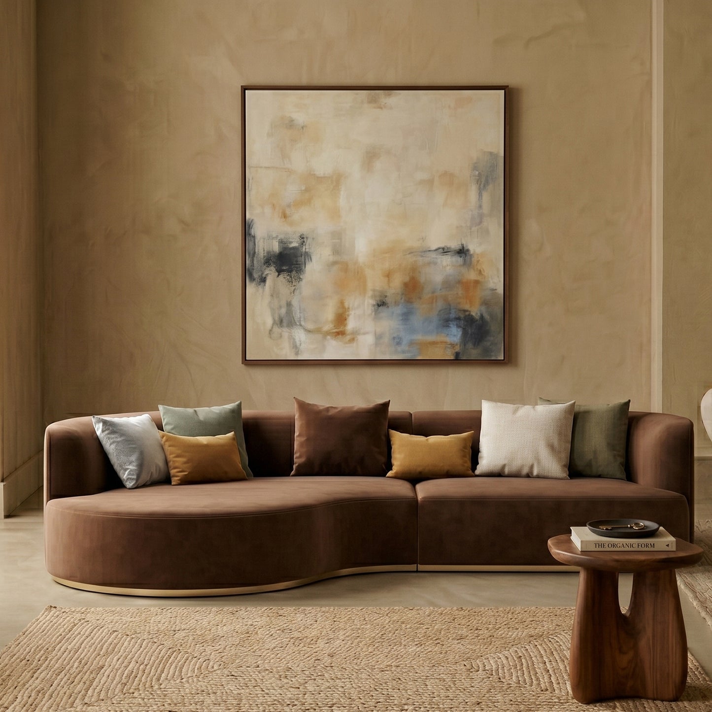 Elvyn Curve Pearl White 3 - Seater Boucle Sofa