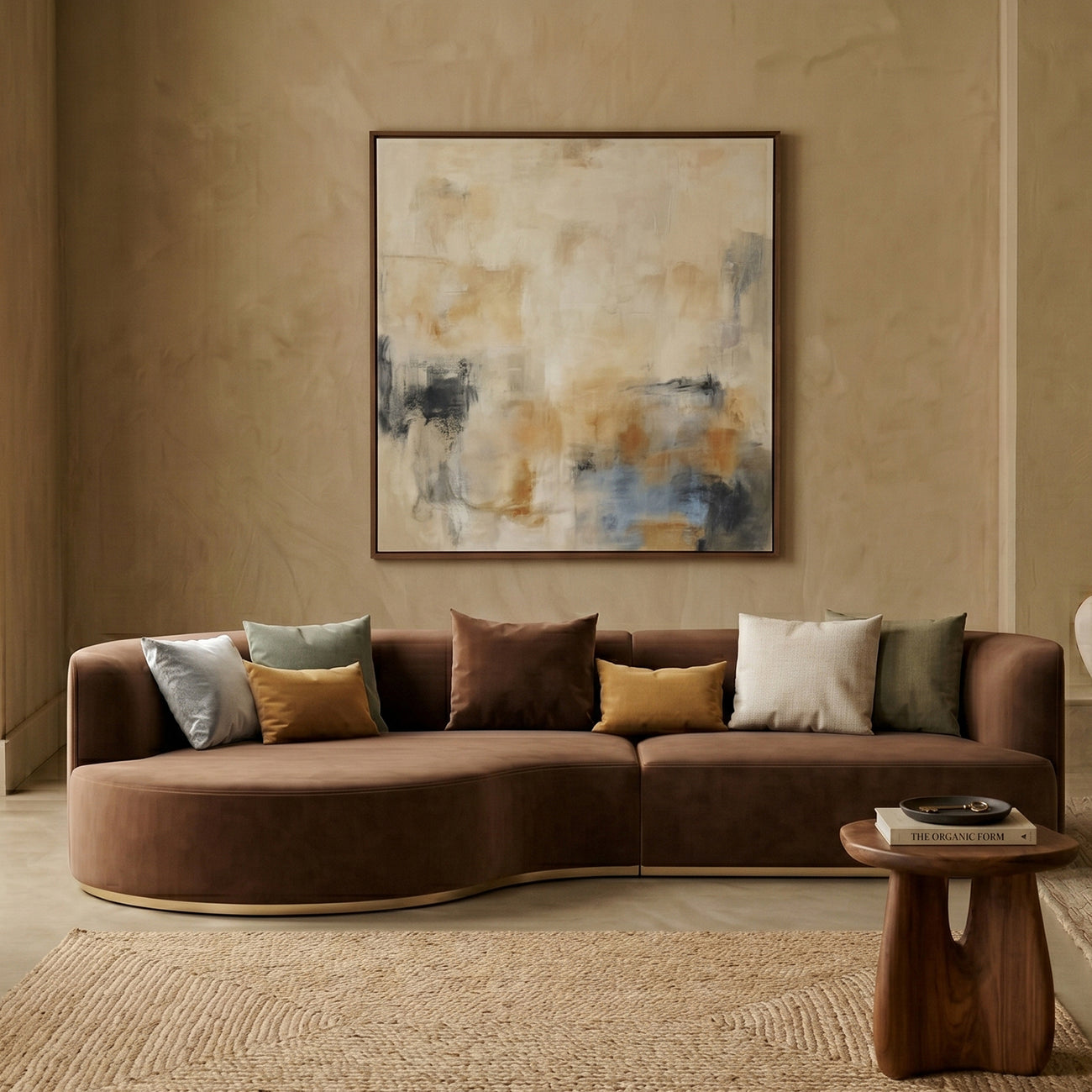 Elvyn Curve Pearl White 3 - Seater Boucle Sofa