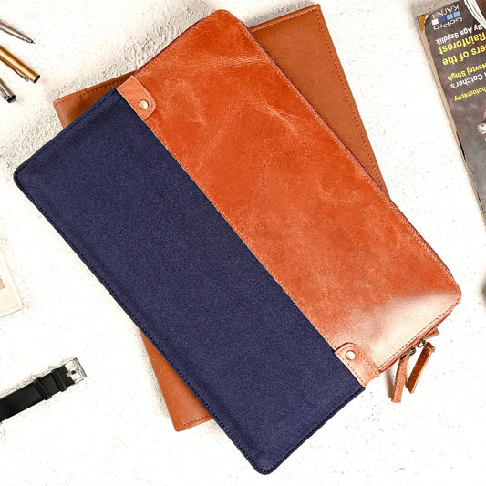Canvas & Leather Luxe Sleeve 002