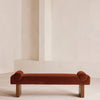 Esther Bench Velvet Velvet Rust