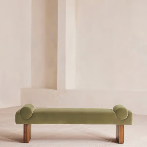 Esther Bench Velvet Velvet Lichen