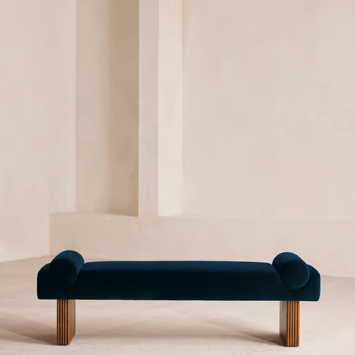 Esther Bench Velvet Velvet Royal Blue