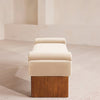Esther Bench Velvet Velvet Porcelain