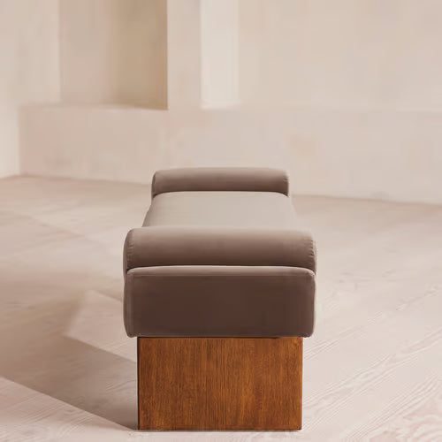 Esther Bench Velvet Velvet Taupe