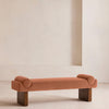 Esther Bench Velvet Velvet Antique Rose