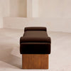 Esther Bench Velvet Velvet Chocolate