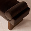 Esther Bench Velvet Velvet Chocolate