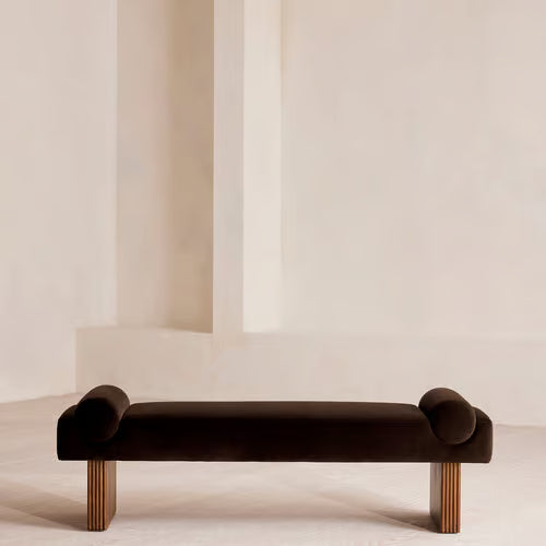 Esther Bench Velvet Velvet Chocolate