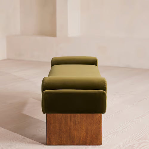 Esther Bench Velvet Velvet Olive