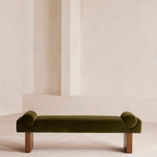 Esther Bench Velvet Velvet Olive