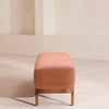 Belsa Bench Velvet Antique Rose