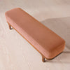 Belsa Bench Velvet Antique Rose