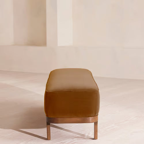 Belsa Bench Velvet Mustard