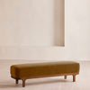Belsa Bench Velvet Mustard