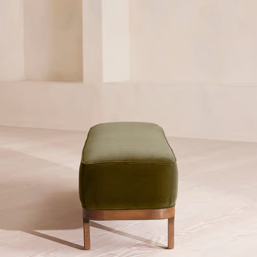 Belsa Bench Velvet Olive