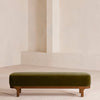 Belsa Bench Velvet Olive