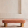 Nieve Bench Velvet Antique Rose