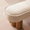 Nieve Bench Velvet Porcelain